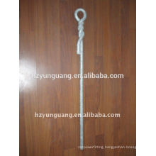 Hot-dip galvanized Steel Stay rod Power pole fitting pole line hardware utility pole assembly overhead line accessories